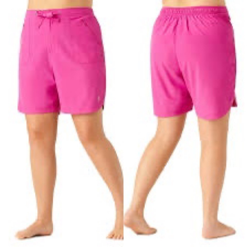 Free Country Swim shorts UPF protection Pink